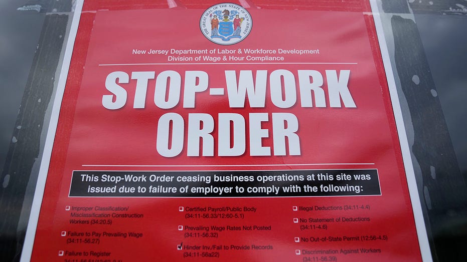 Boston Market stop-work order in New Jersey